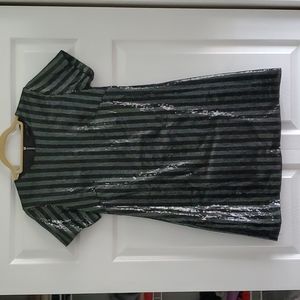 Sequin short sleeves dress